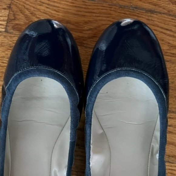 Maria Sharapova Cole Haan Air Bacara Ballet "Blazer Blue Paten Leather", Size 8B - Picture 2 of 8